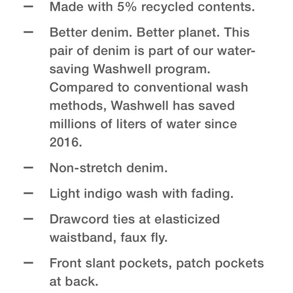 GAP high rise wide leg drawstring jeans - Picture 4 of 8